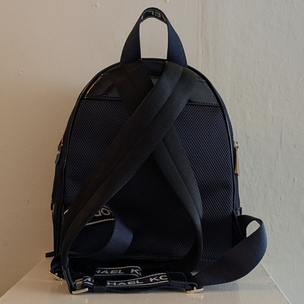 Michael Kors Rhea Navy & Gold Backpack - Picture 3 of 10